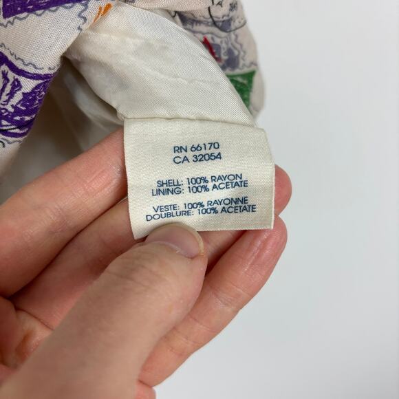 Anthropologie Edme & Esyllte Skirt Airmail Postage Stamp Novelty Twee Size 4 - Picture 8 of 9